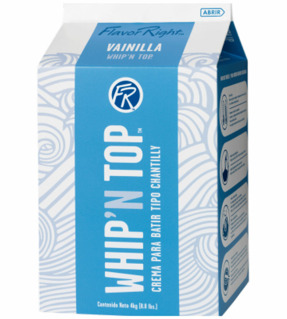 CREMAS FLAVOR RIGHT VAINILLA WHIP’N TOP Levuni